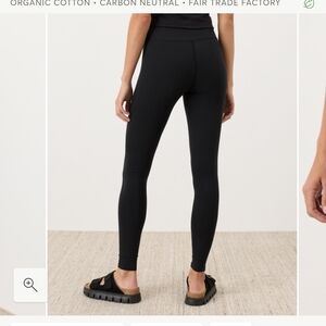 Pact Women's Black High-Rise Leggings